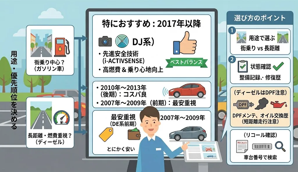 デミオ おすすめ 年式はどれ？選び方のポイント