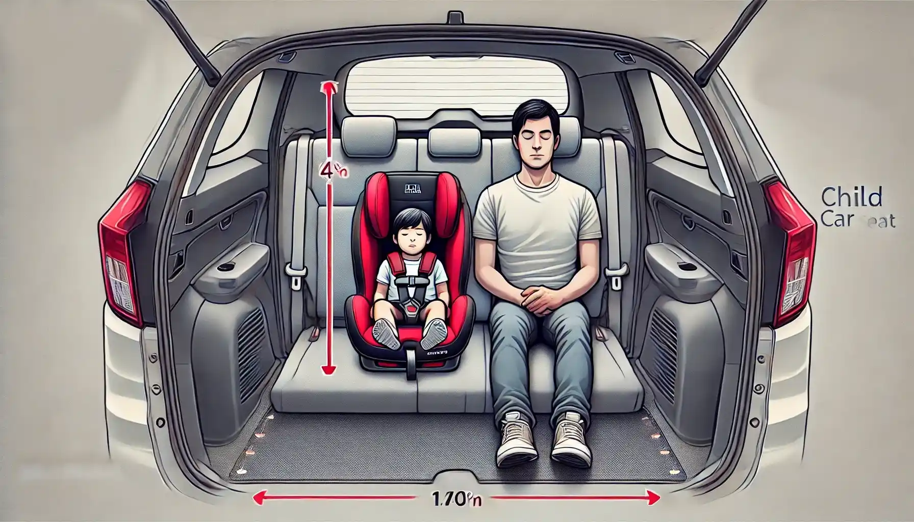 フィットはチャイルドシート設置すると狭い?