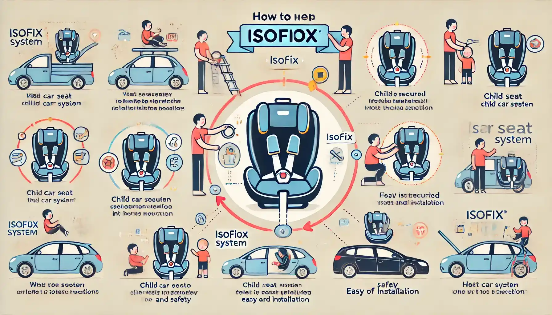 ISOFIXとは?特徴とメリット