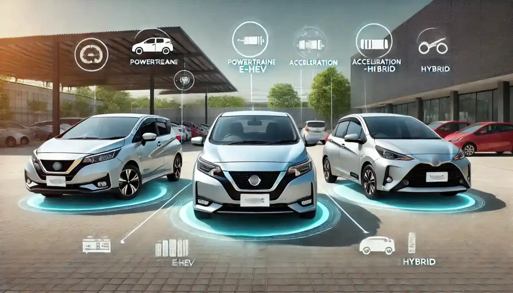 e-POWERと他のハイブリッド車を比較