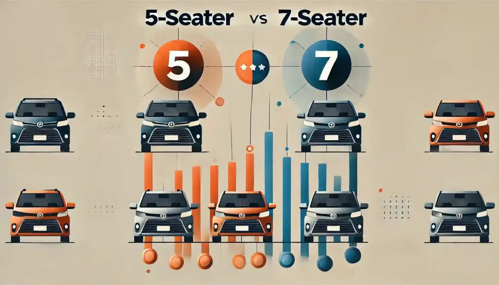 5人乗りと7人乗りはどちらが人気?