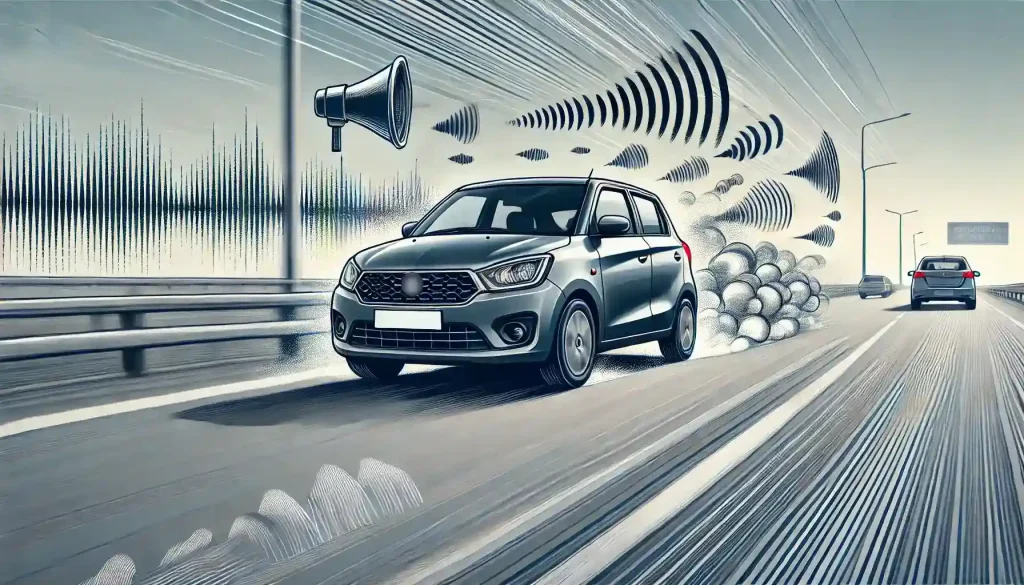 高速でうるさい