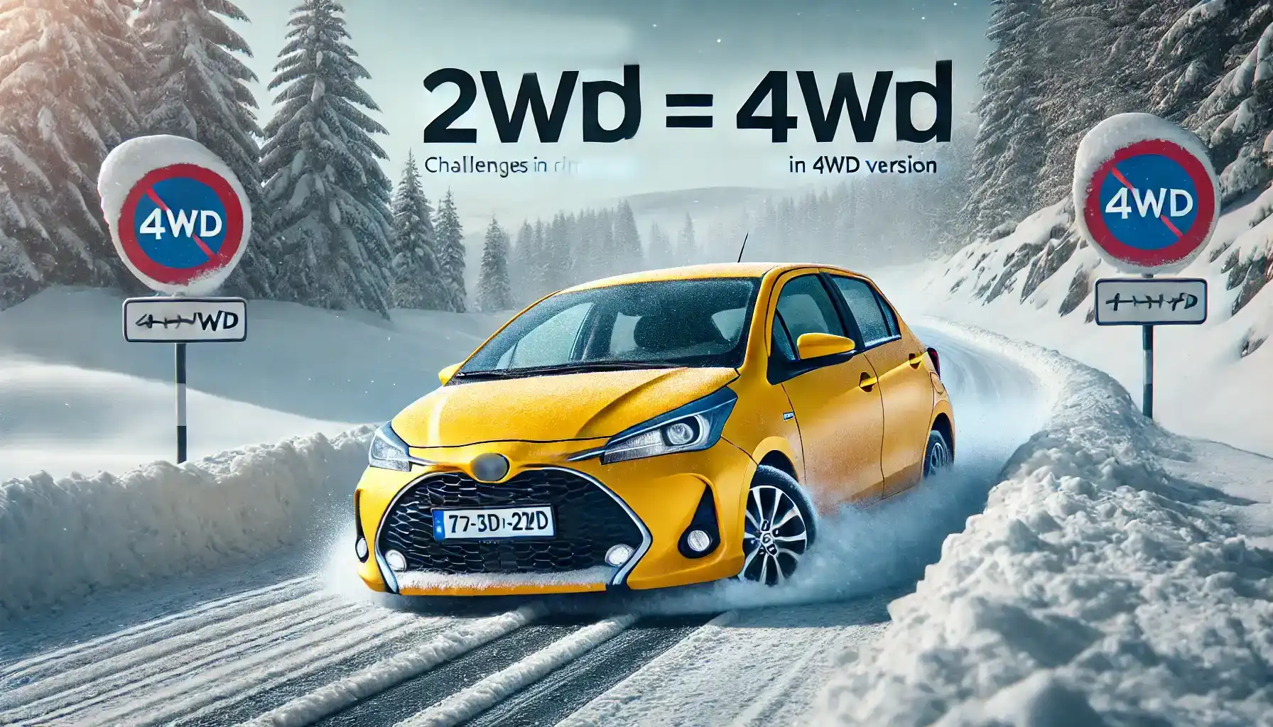 2WDのヤリスで雪道での走行は可能か？