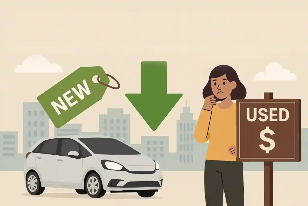 新車価格の安さが中古価格に影響する仕組み