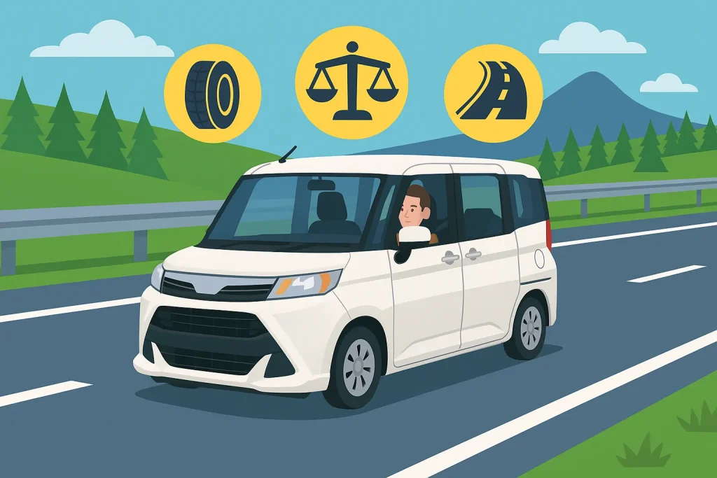 高速道路での安定性を高めるには