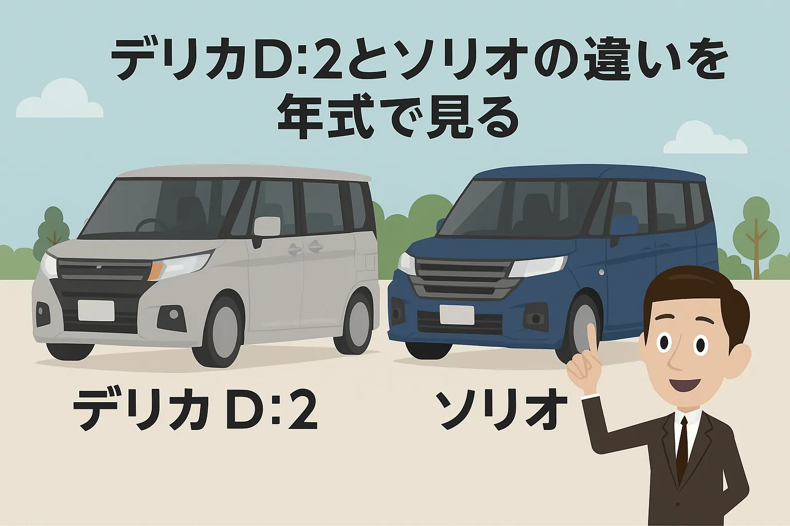 デリカD:2とソリオの違いを年式で見る