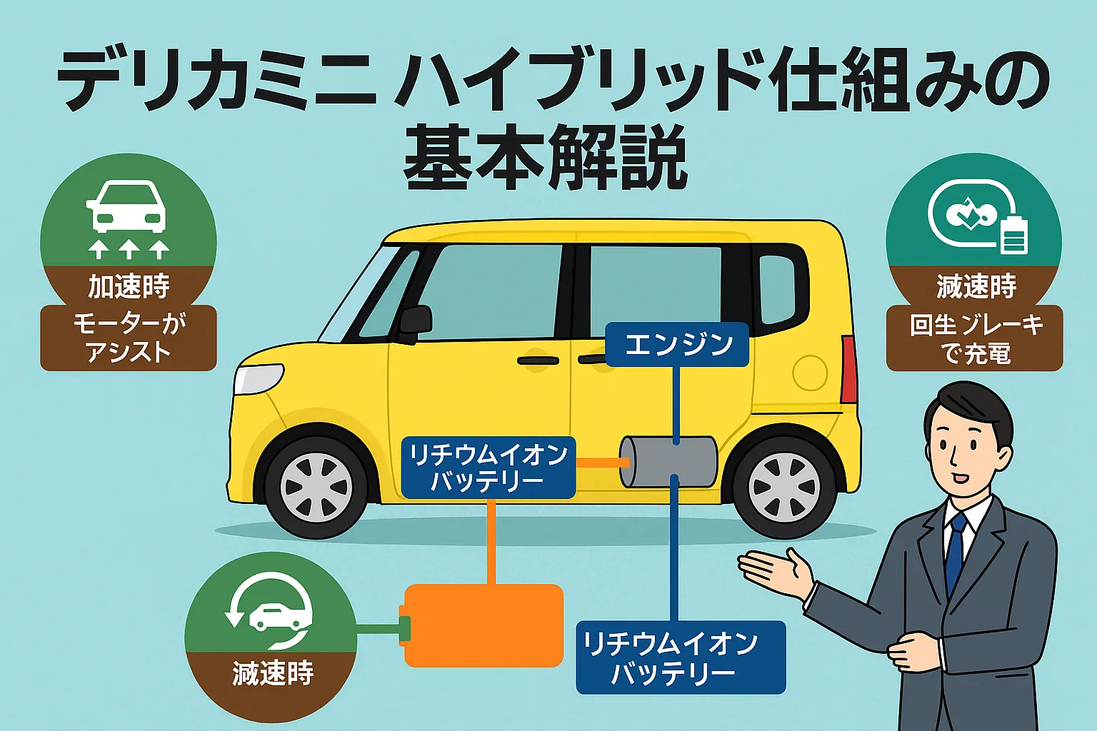 デリカミニハイブリッド仕組みの基本解説