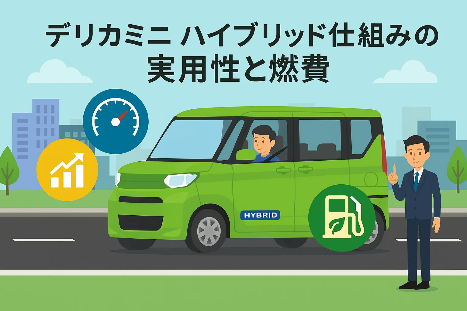 デリカミニハイブリッド仕組みの実用性と燃費