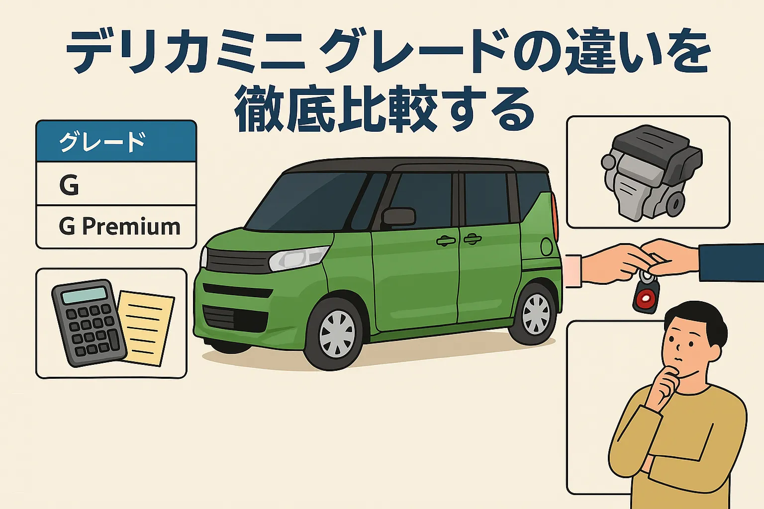 デリカミニ グレードの違いを徹底比較する