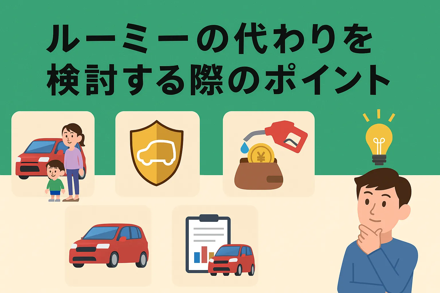 ルーミーの代わりを検討する際のポイント