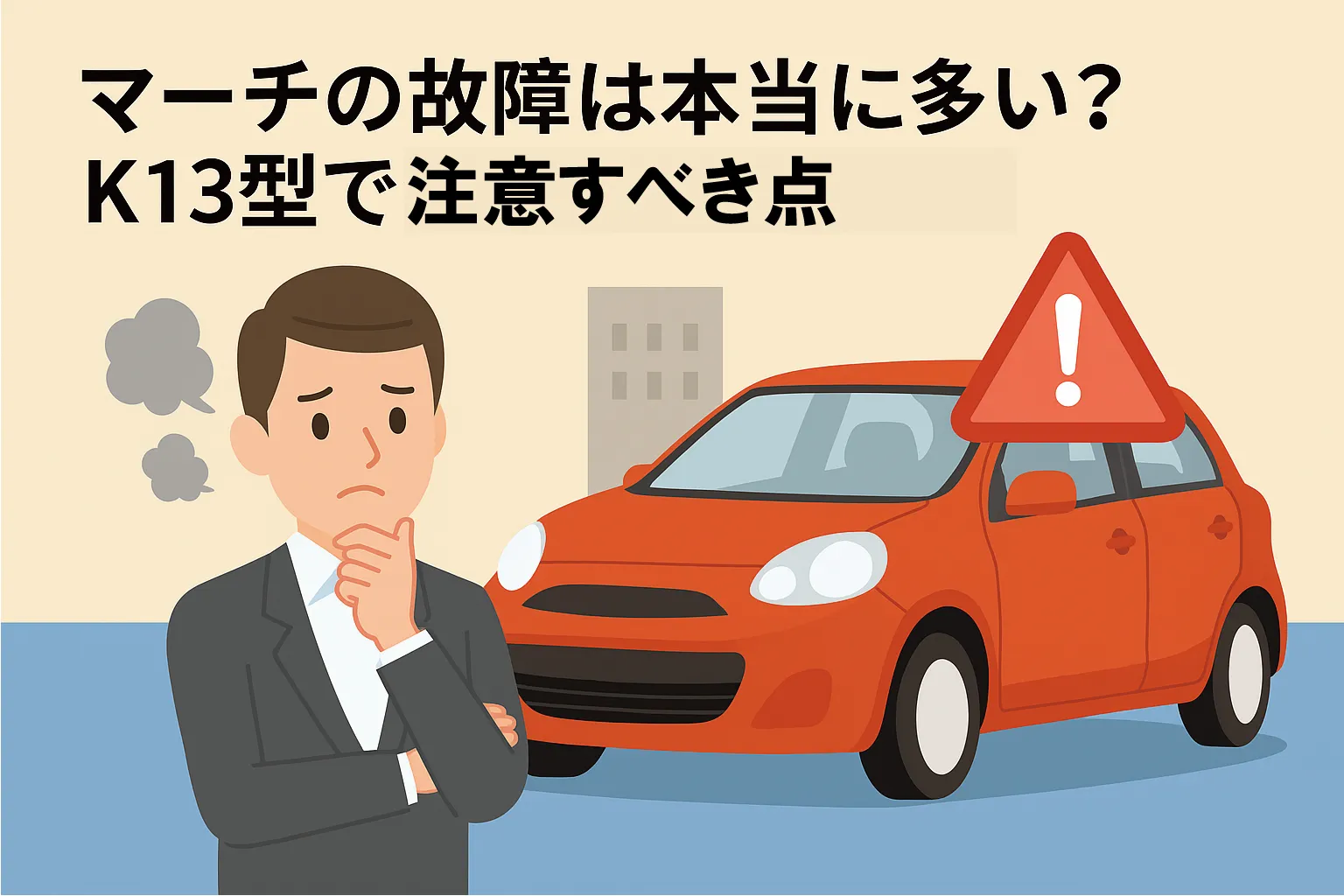 マーチの故障は本当に多い？K13型で注意すべき点