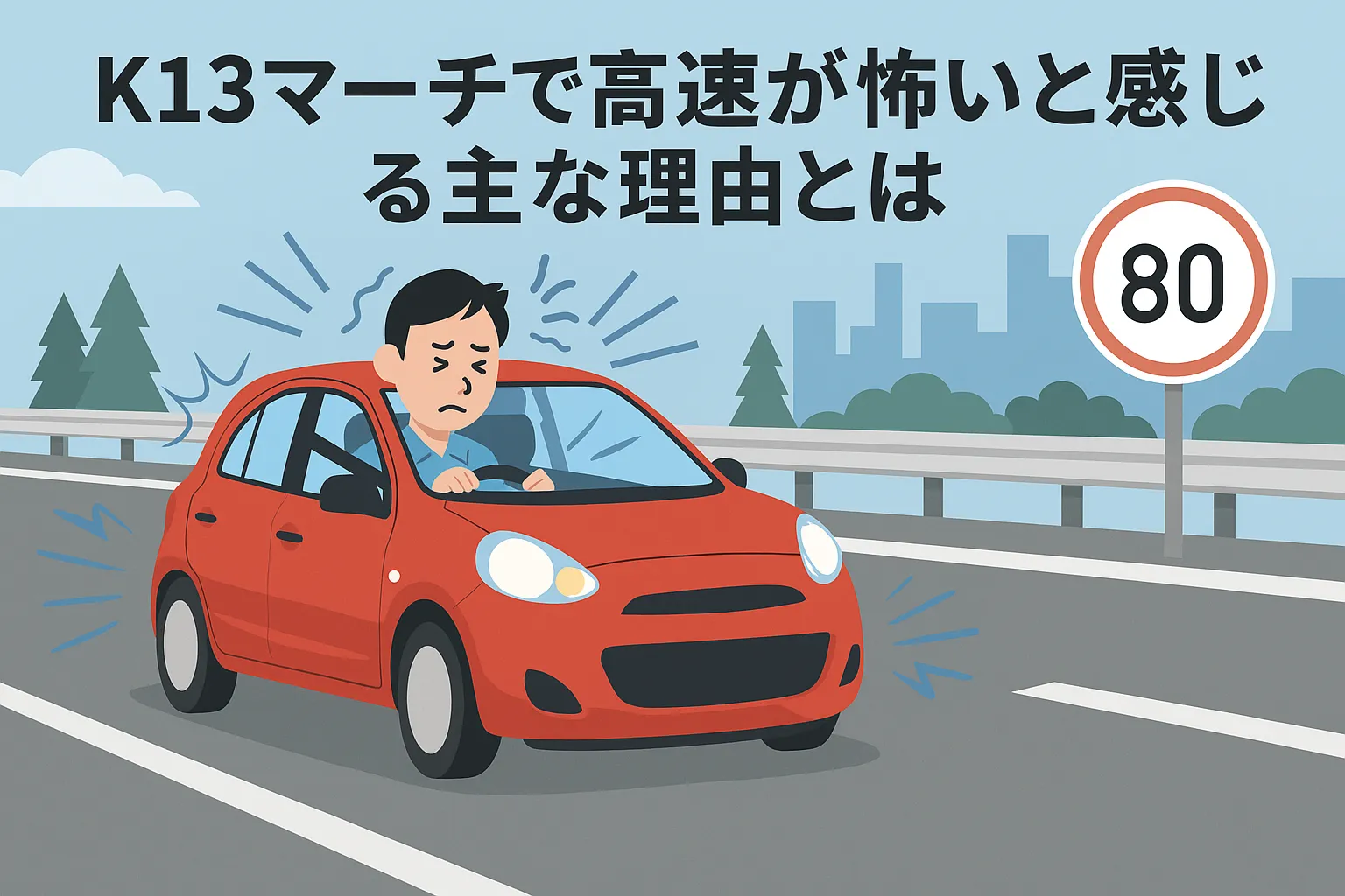 K13マーチで高速が怖いと感じる主な理由とは
