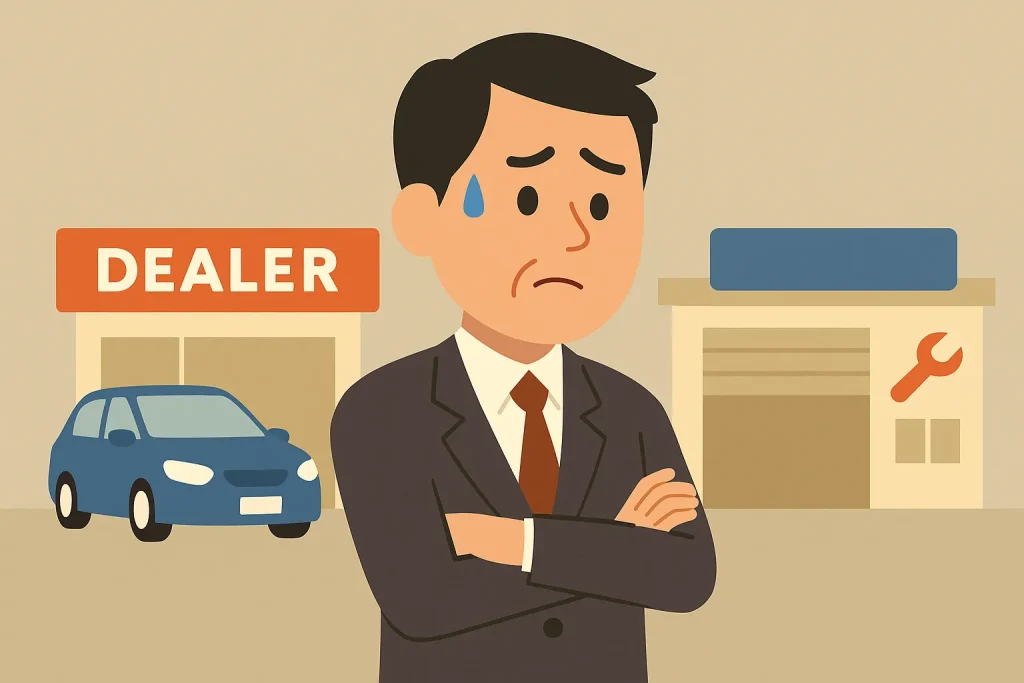 ディーラー以外に出すと気まずいと感じる理由