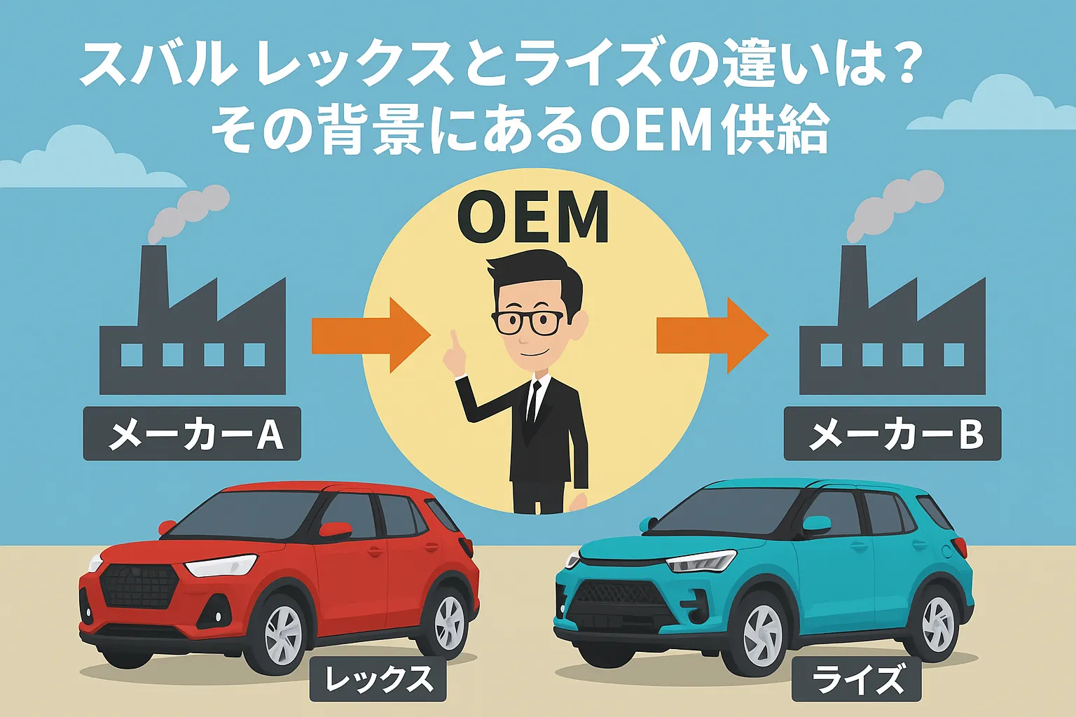 スバル レックスとライズの違いは?その背景にあるOEM供給