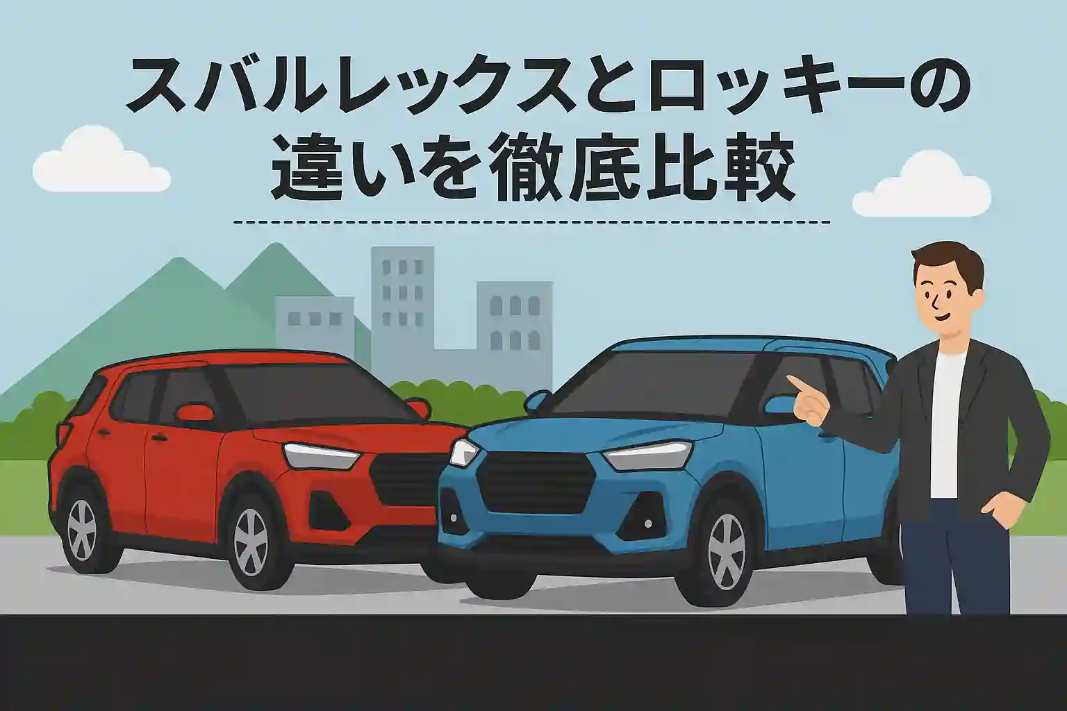 スバルレックスとロッキーの違いを徹底比較