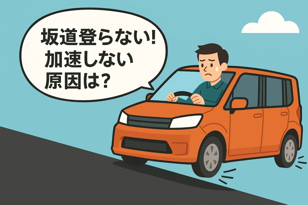 坂道登らない!加速しない原因は?