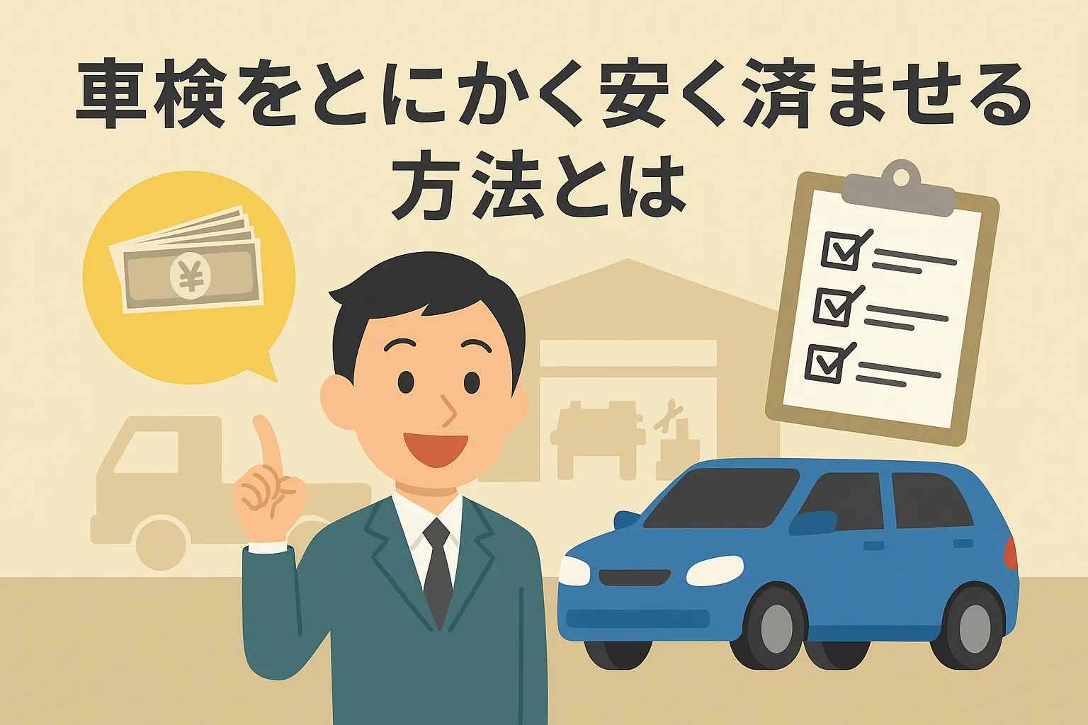 車検をとにかく安く済ませる方法とは