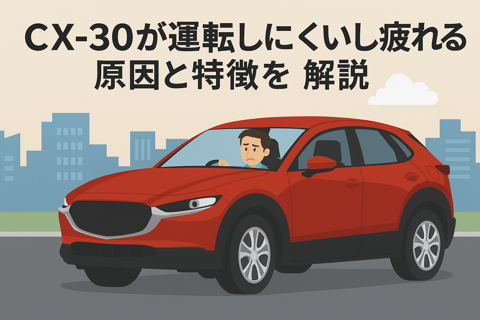 CX-30が運転しにくいし疲れる原因と特徴を解説