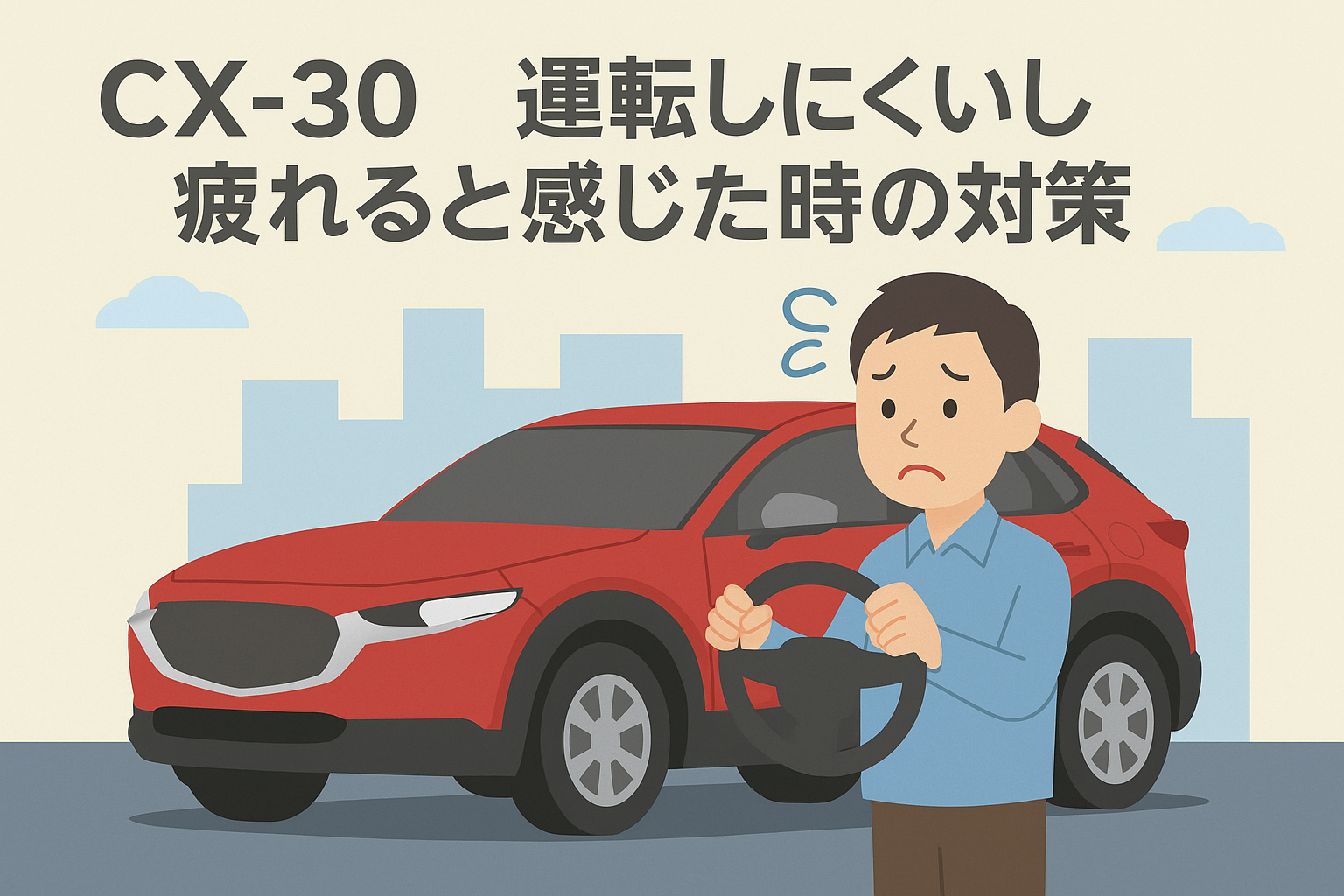 CX-30 運転しにくいし疲れると感じた時の対策