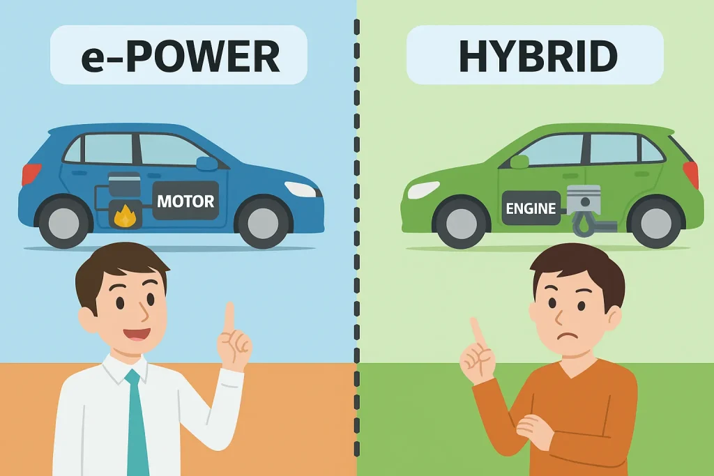 eパワーと他社ハイブリッドの比較