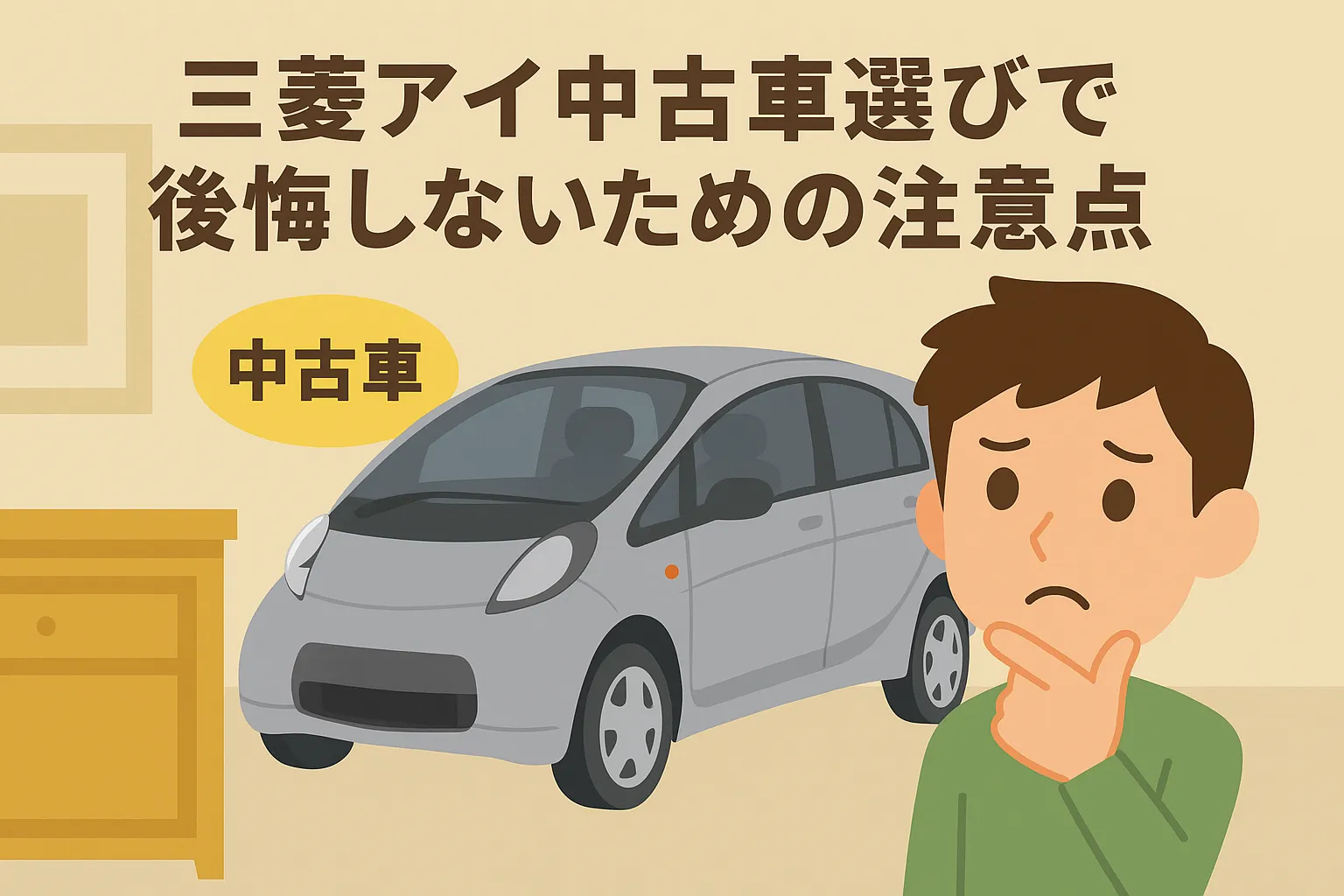 三菱アイ中古車選びで後悔しないための注意点