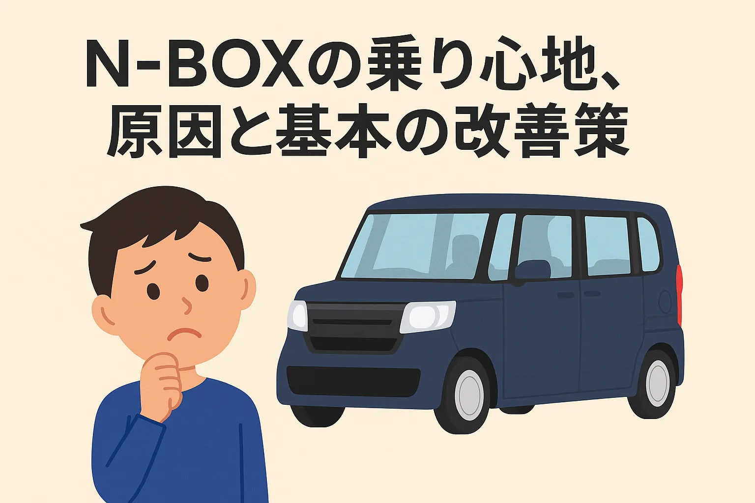 N-BOXの乗り心地、原因と基本の改善策