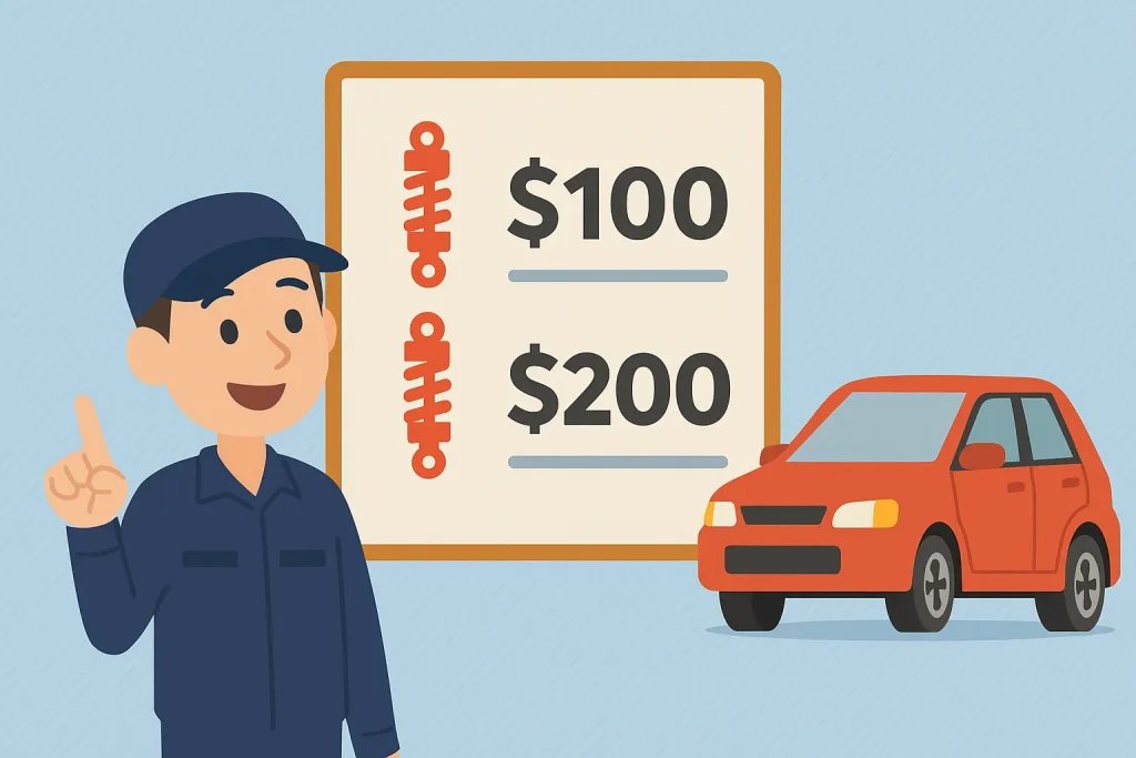 ショックアブソーバー交換費用の目安