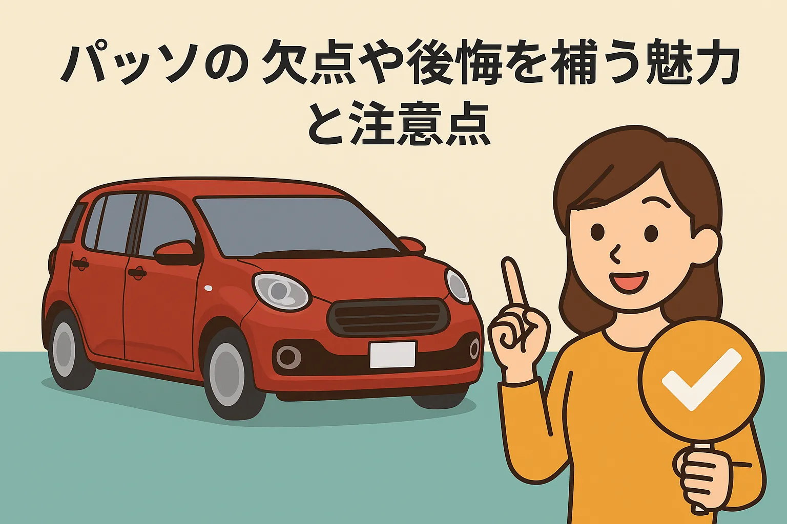 パッソの欠点や後悔を補う魅力と注意点