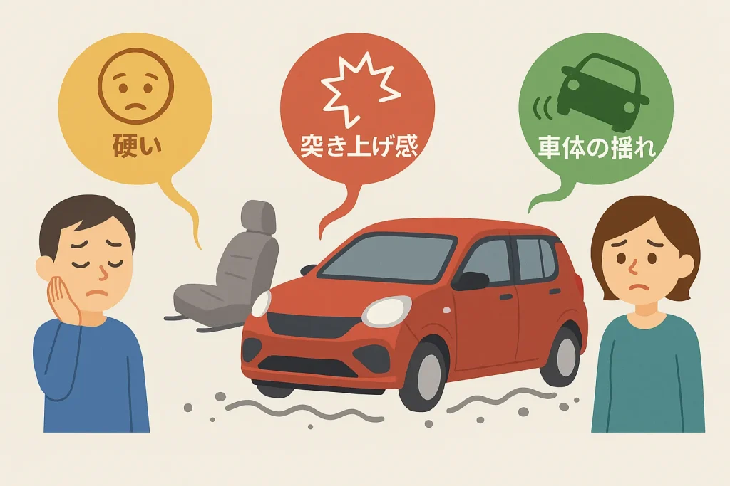 乗り心地は悪い？快適性への声