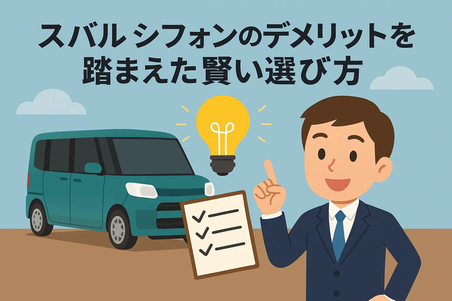 スバル シフォンのデメリットを踏まえた賢い選び方