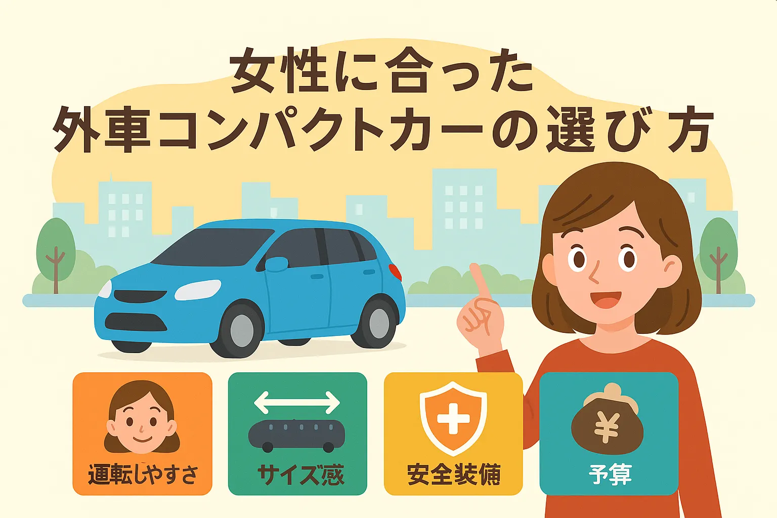 女性に合った外車コンパクトカーの選び方