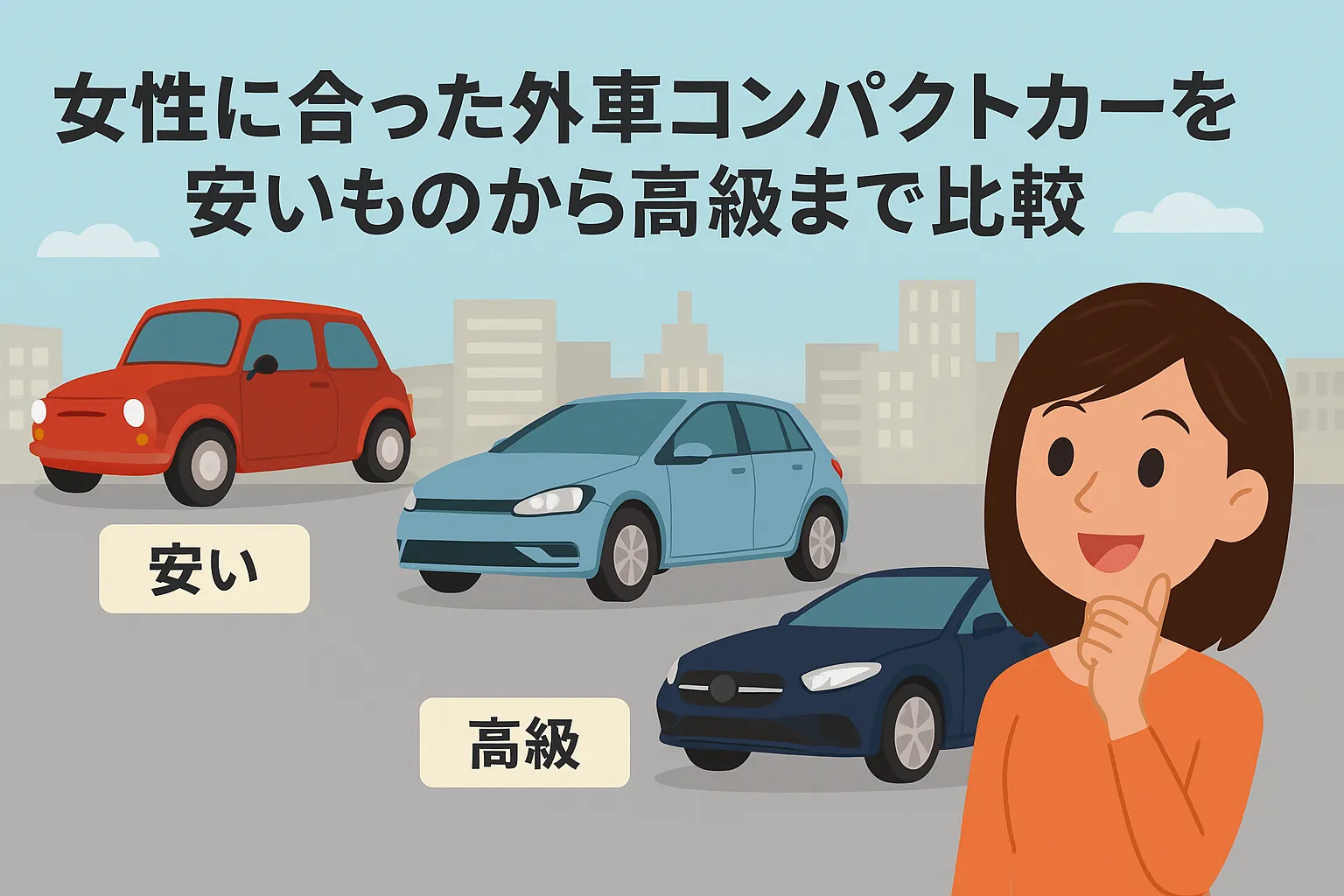 女性に合った外車コンパクトカーを安いものから高級まで比較