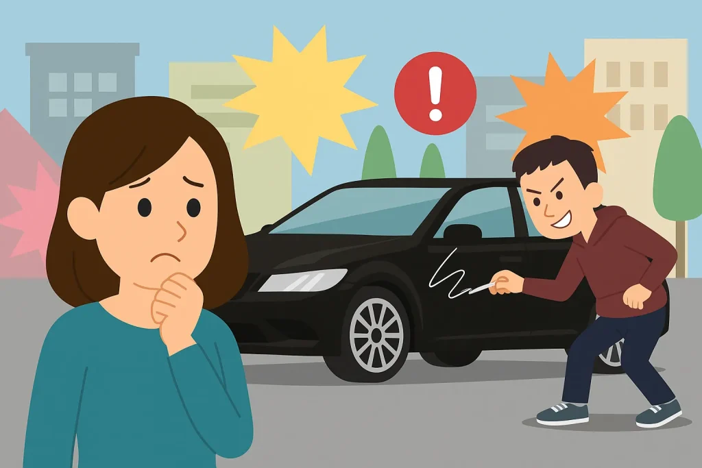 イタズラされやすい車の色