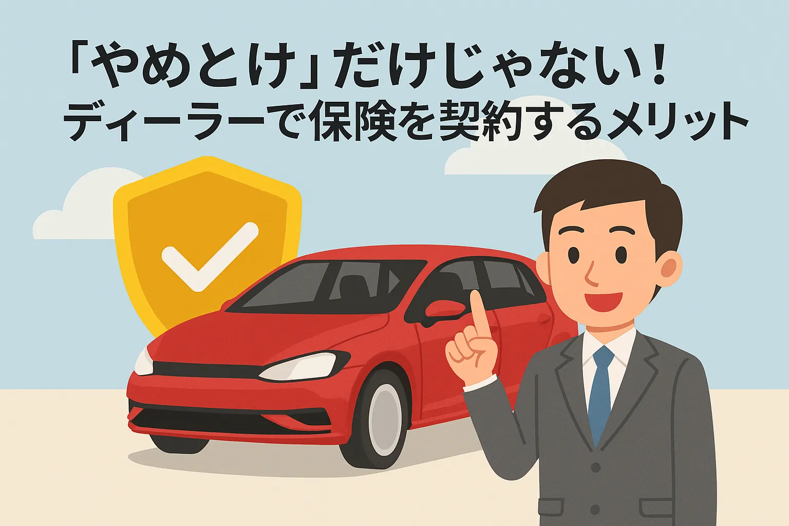 「やめとけ」だけじゃない！ディーラーで保険を契約するメリット
