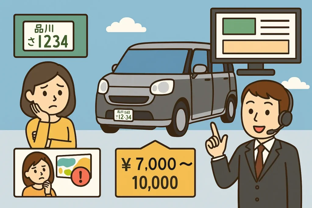 白ナンバー（普通車ナンバー）取得の方法と注意点