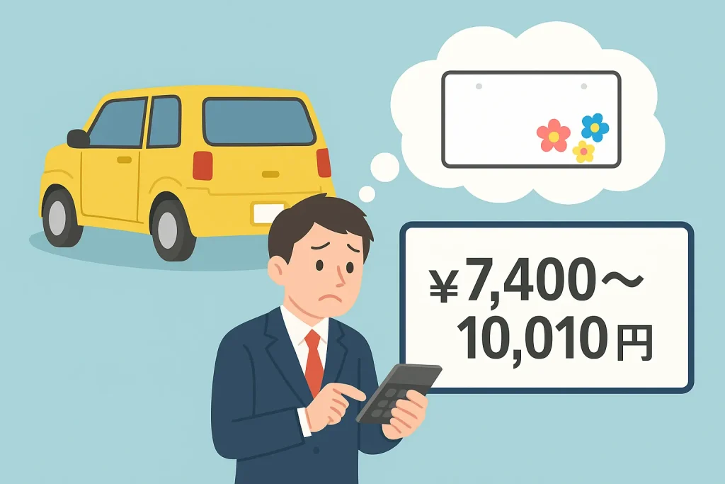 軽自動車 白ナンバー取得にかかる料金の目安