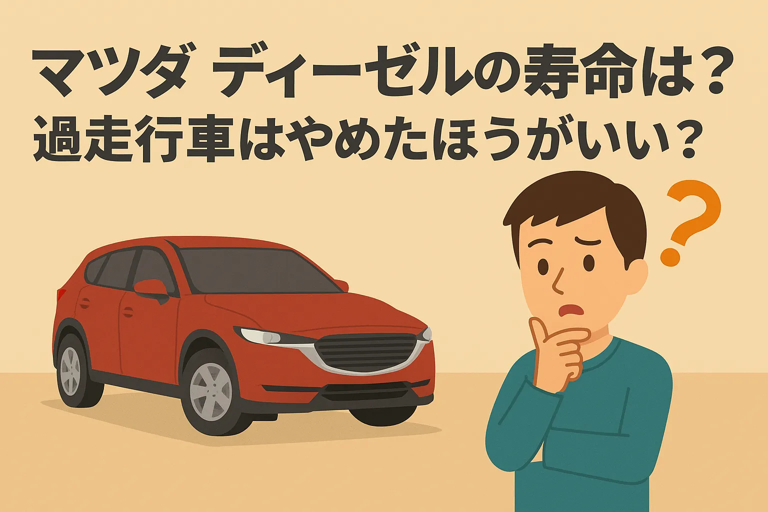 マツダ ディーゼルの寿命は？過走行車はやめたほうがいい？