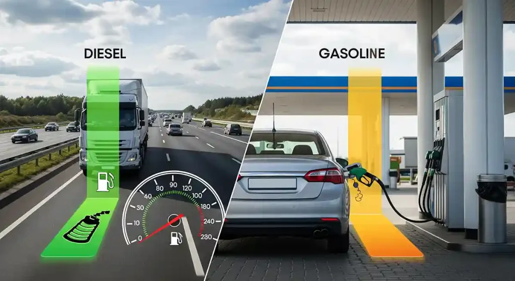 ディーゼルとガソリン 燃費の違い