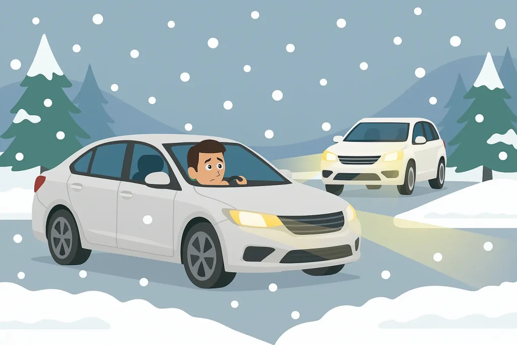 雪国での色選びと視認性