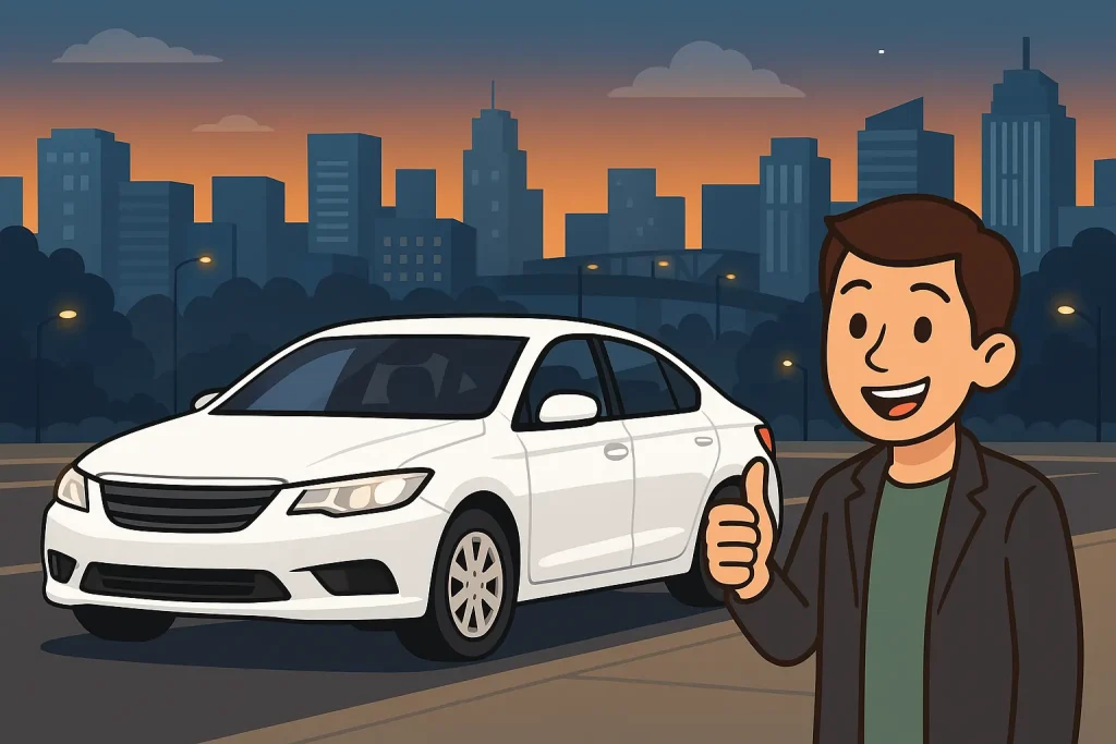 白い車はかっこいいと評価されている