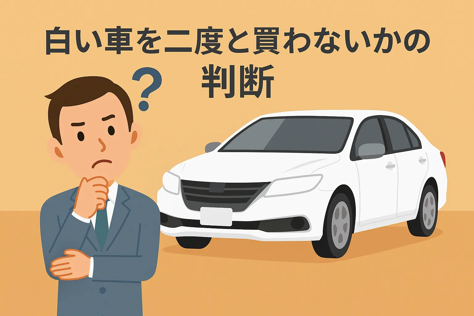 白い車を二度と買わないかの判断