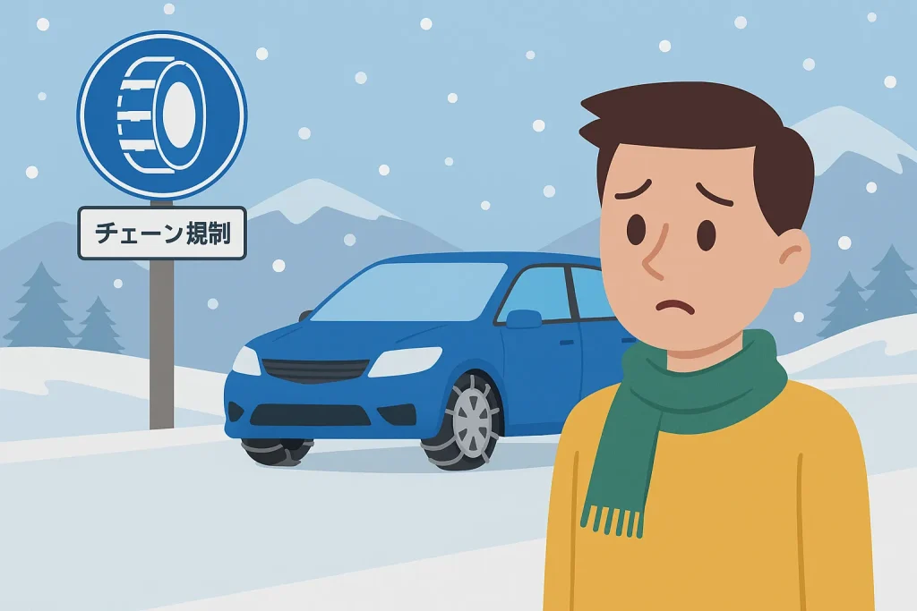 2WDで雪道 チェーン規制の理解