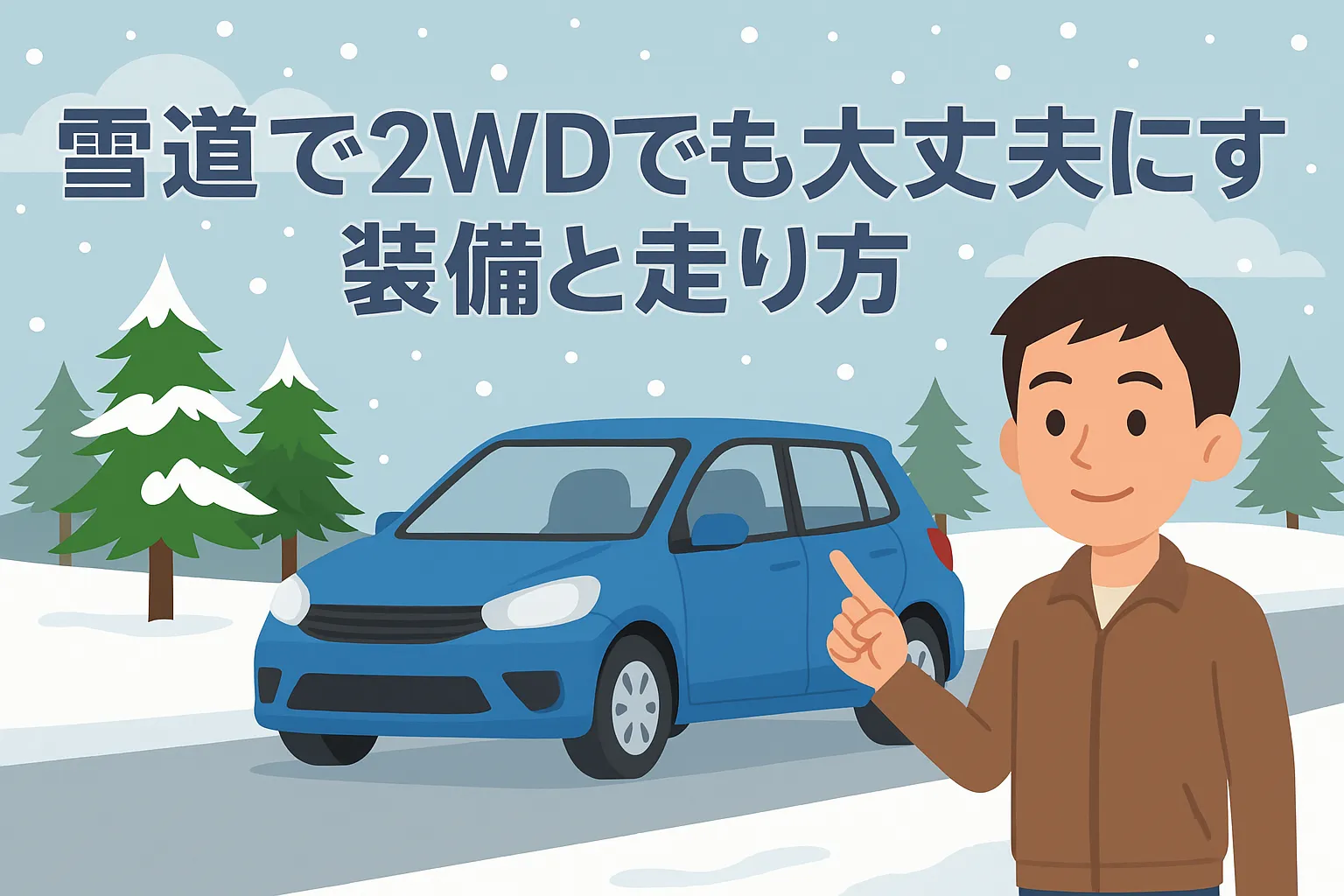 雪道で2WDでも大丈夫にする装備と走り方