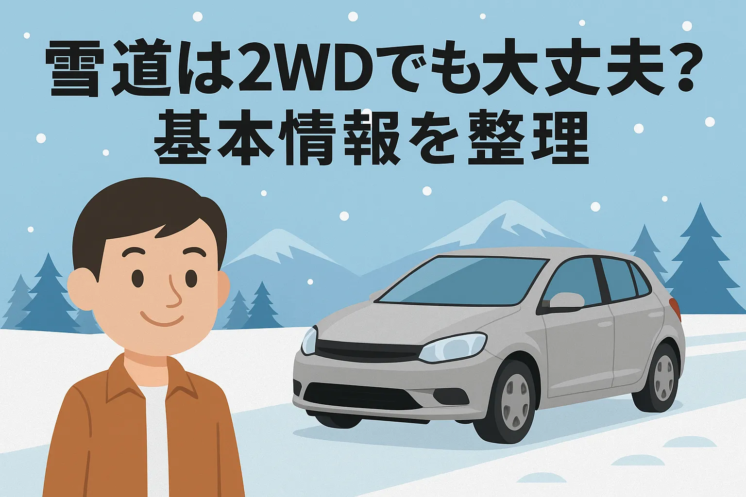 雪道は2WDでも大丈夫?基本情報を整理