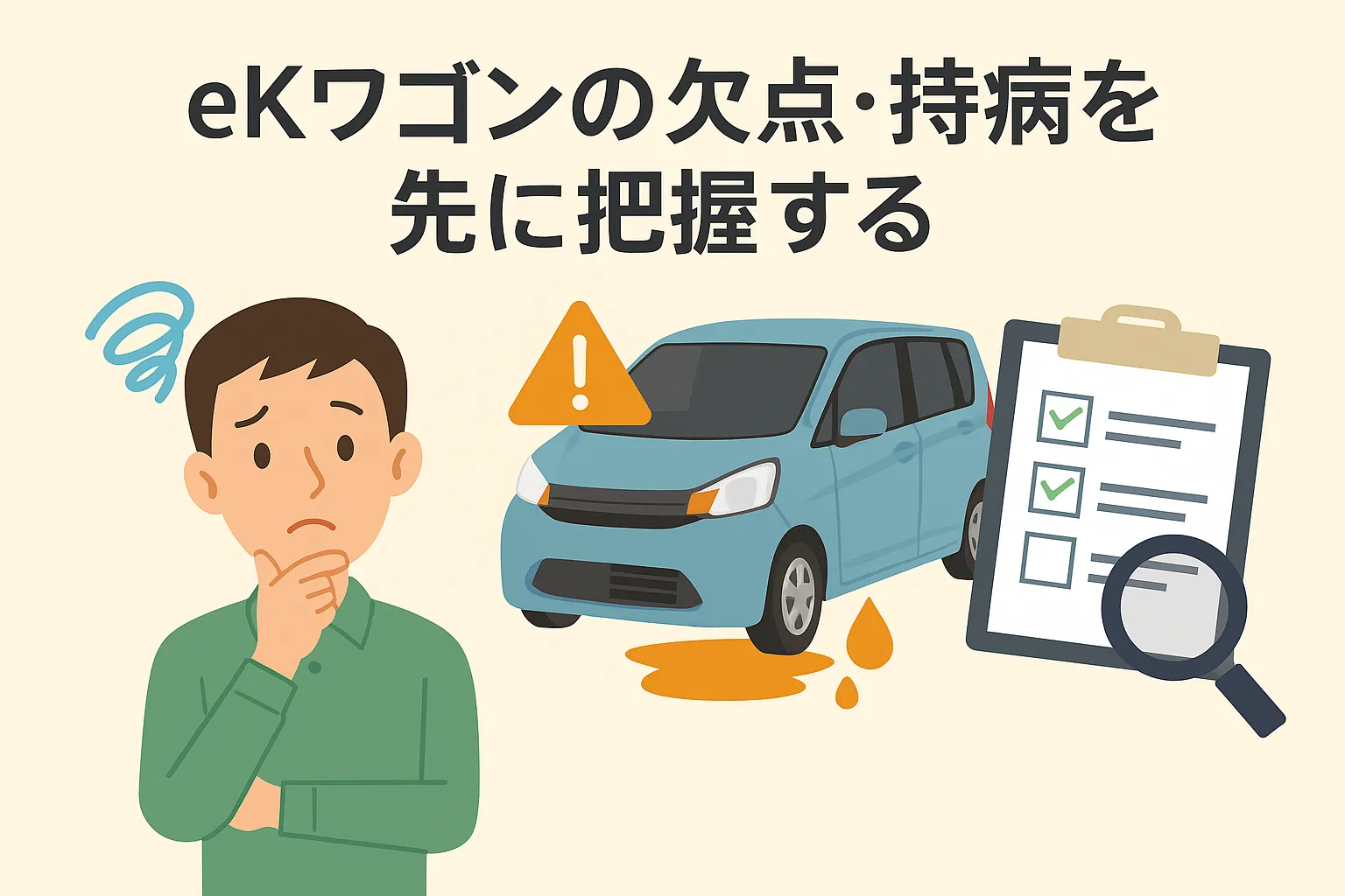 ekワゴンの欠点・持病を先に把握する