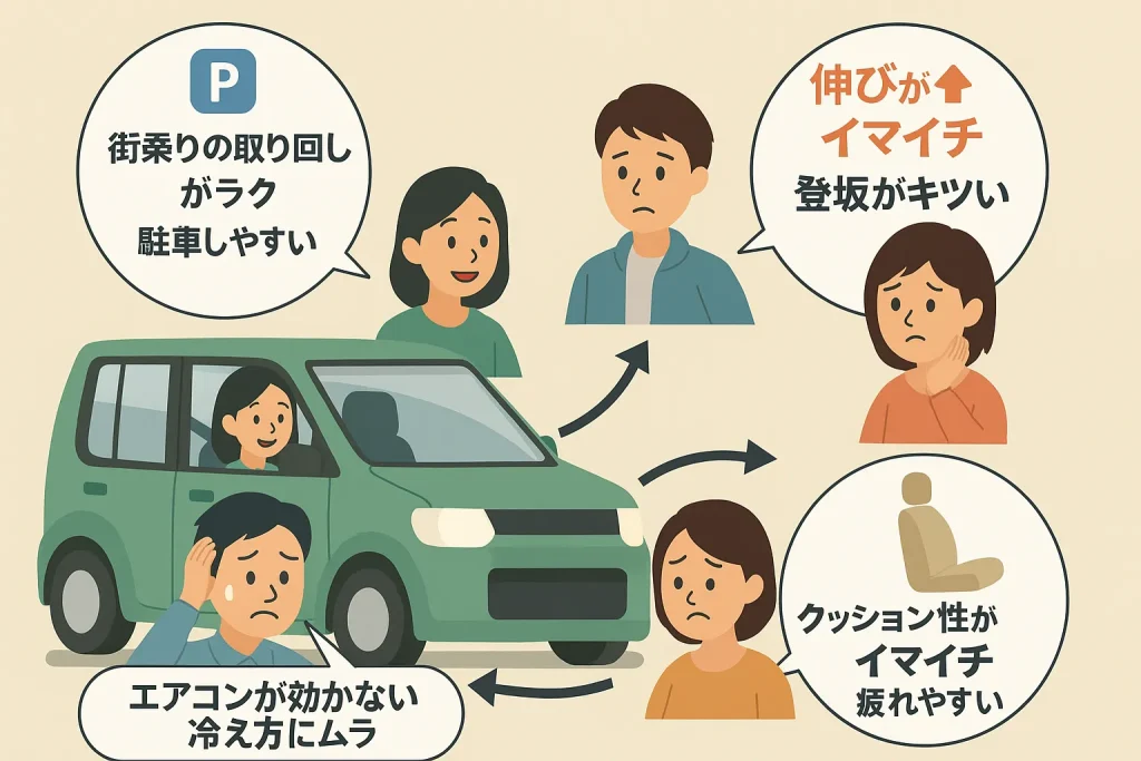 乗ってる人の口コミ・感想レビュー要点