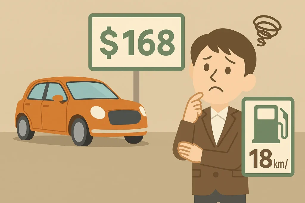 新車価格とマーチ ボレロ 燃費