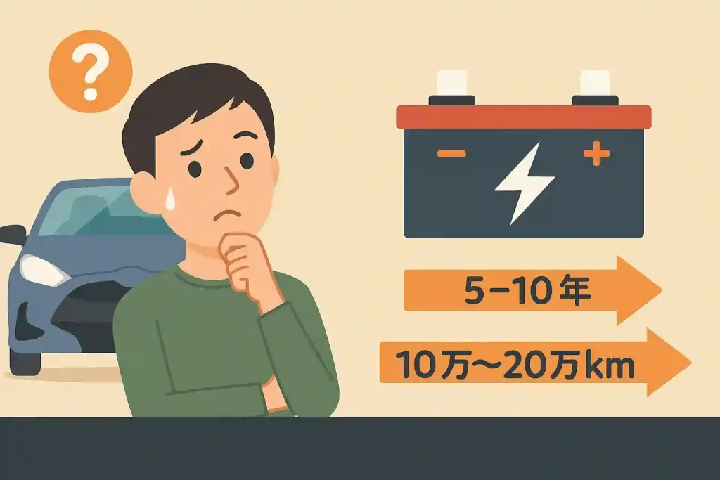 ヤリスハイブリッドのバッテリー寿命はどれくらい?