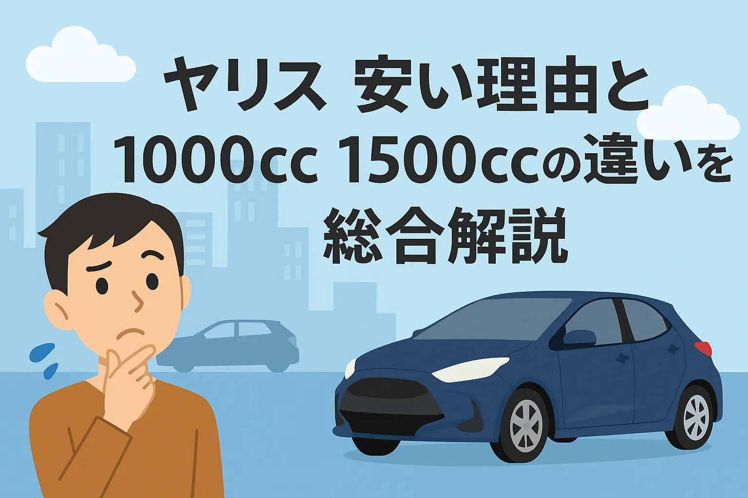 ヤリス 安い理由と1000cc 1500ccの違いを総合解説