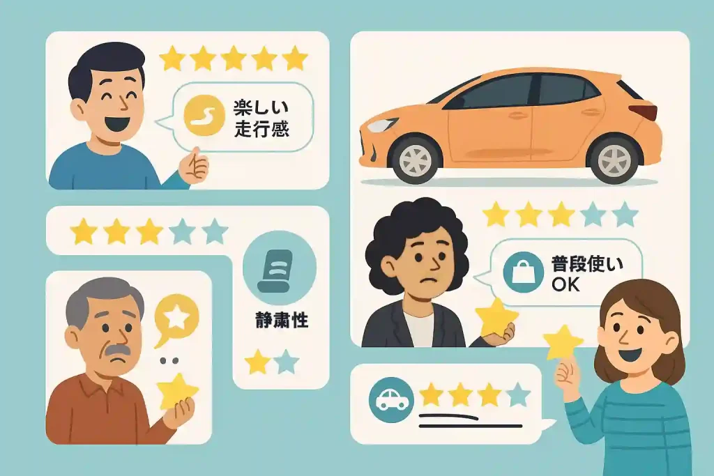 乗ってる人の口コミ・感想レビュー